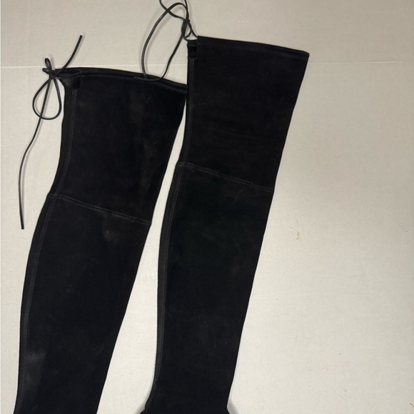Stuart Weitzman $795 Jocey Suede Over-The-Knee Boots, Black, 7.5 - Picture 13 of 15